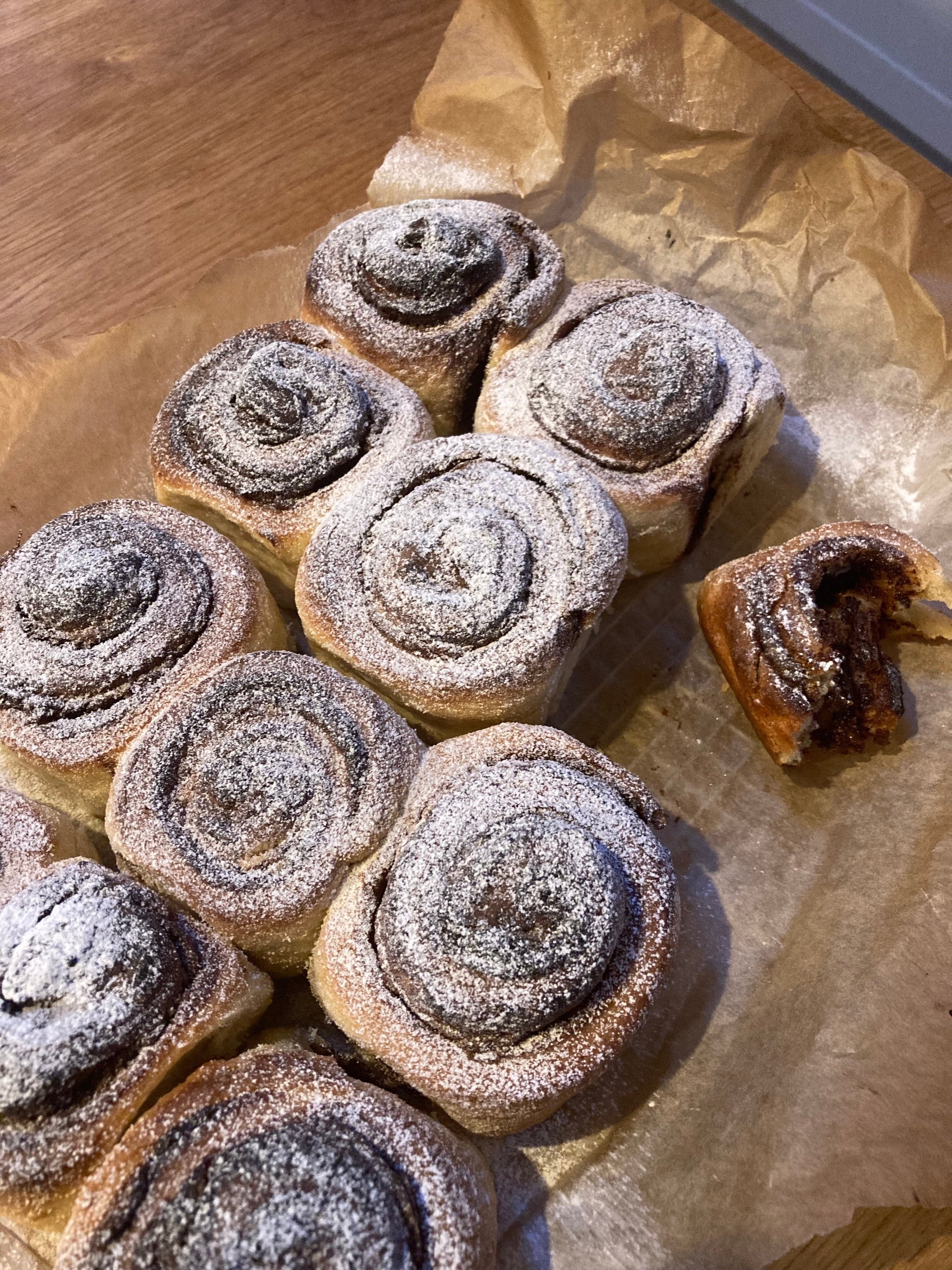 Nutella and Tahini Buns